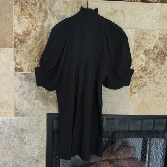 Never a Wallflower Black Dress Poplin NW NAW - Picture 4 of 7